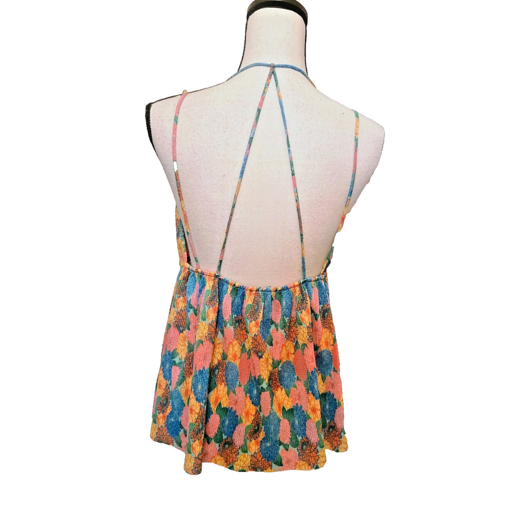ZARA 2pc Multicolor Summer Floral Pleated Top & Pleated Pants size L - Picture 11 of 16